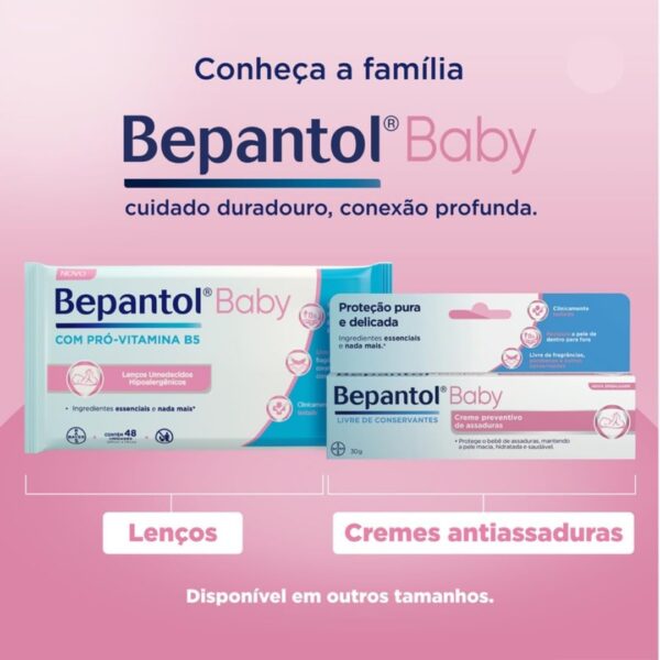 Bepantol Baby Pacote de Lenço Umedecido, Toalha Umedecida, Lenço Umedecido Recém Nascido, Leve 4 pague 3, Branco - Imagem 3