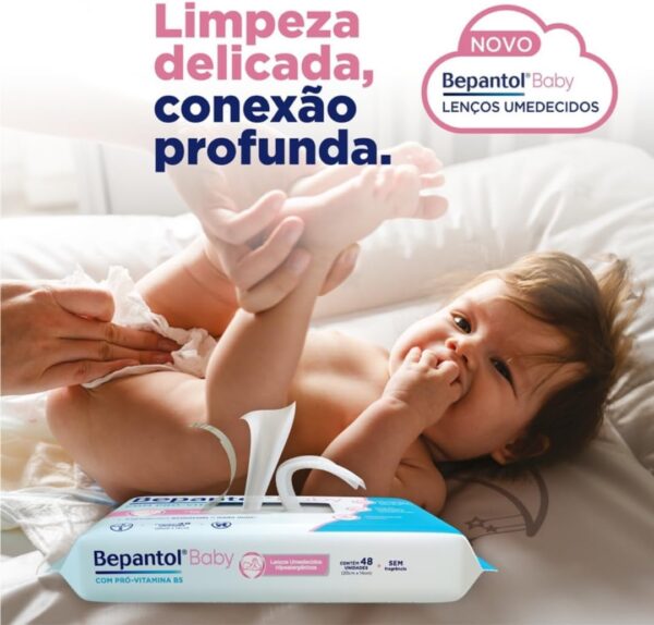 Bepantol Baby Pacote de Lenço Umedecido, Toalha Umedecida, Lenço Umedecido Recém Nascido, Leve 4 pague 3, Branco - Imagem 5