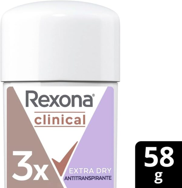 Rexona Clinical Antitranspirante Creme Extra Dry 58g - Imagem 2