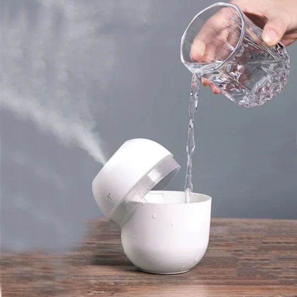 Mini Umidificador Difusor Aromatizador Egg Portátil Usb Led Aromatizador De Ambiente Purificador De Ar Casa Escritório Escola - Imagem 4