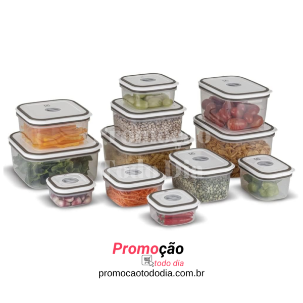 Electrolux, Pote Hermetico, 12 unidades, A23122901, cinza