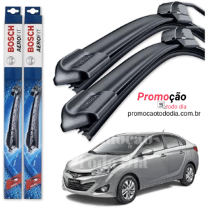 Palheta Limpador Parabrisa Bosch Aerofit Par de Palheta Limpadora Dianteiro Original Hyundai Hb20s 2013 2014 2015 2016 2017 2018 2019
