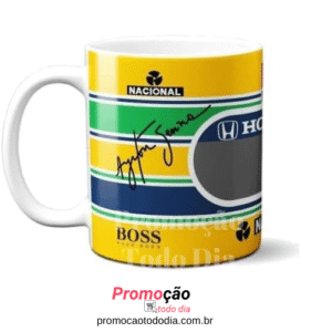 Caneca Ayrton Senna Fórmula 1 F1 Corrida - Mega Oferta!!!